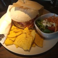 Vegan burger at Surfing Elephant in Wenduine