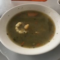 Soup that came with meal of day at Delicias Naturales in Popayan