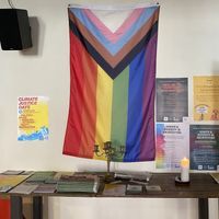 Flyers and stuff at Café Mellemfolk in Aarhus