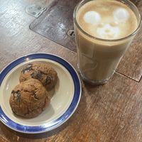 cookies and a bear coffeee  at Café Mellemfolk in Aarhus