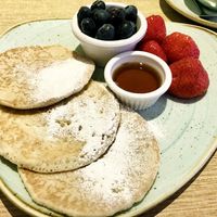 Vegan pancakes   at Stiles in Ambleside
