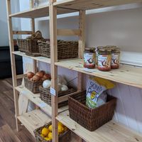 Dry goods, produce, coffee beans, and snacks at Jinglepear Deli - Online only in Toronto