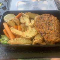 Patty with wedges  at The Healthy Way in Paphos