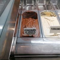 Orange-chocolate at Gelato Pensato in Lestartit