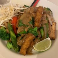Drunken noodle  at Basil Vegan Kitchen in Portland