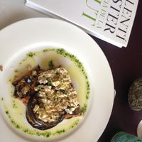 vegan moussaka  at Al Natural in Tarragona