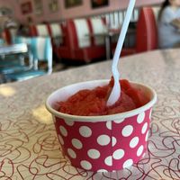 Strawberry Sorbet  at Holly Hop Ice Cream Shoppe in Lubbock