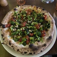 vegan pizza  at Luigia in Nyon