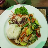 Vegetables and tofu Thai style at Bangkok Am See in Friedrichshafen