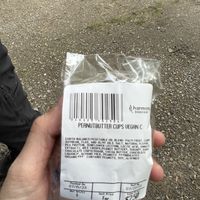 Pb cup label  at Harmony Food Co-op in Bemidji