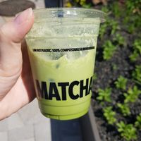 Coconut matcha (disposable cups) at Super Matcha 슈퍼말차 in Seoul