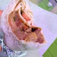 Regular-size soy asada burrito at Gordos Mexican Food in Waialua