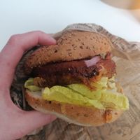 Signature burger at Copper Branch in Nancy