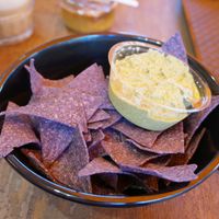 Spinach Hummus + Tortilla Chips at Copper Branch in Nancy