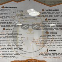 Menu on the wall at fakc-yeah - Cloud kitchen in Mexico City