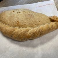 Mediterranean vegetable pasty  at The Toggie Oggie Cornish Pasty Company in Saltburn-by-the-sea