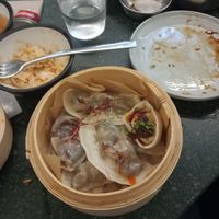 cooked dumplings with mushroom, sweet potato and aubergine fillings at Lucky Tortoise Dumpling Company - Temple Bar in Dublin