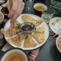 scallion pancakes at Lucky Tortoise Dumpling Company - Temple Bar in Dublin