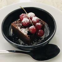 Dessert in 2 course vegan menu at The Cool Cat in Warsaw