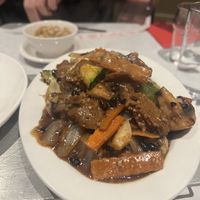 Beef with black bean saucee #Veganuary at Choi Gan in Clitheroe