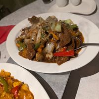 Beef and black bean sauce 🤤 at Choi Gan in Clitheroe