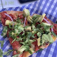 Pastor pizza  at NA NA  in Playa Del Carmen