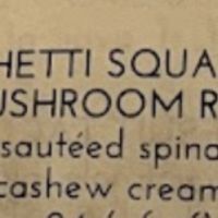 What’s in the spaghetti squash  at Blossom Restaurant on University in New York City