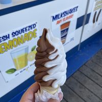 Chocolate vanilla swirl 😍  at Kohr's Frozen Custard in Point Pleasant Beach