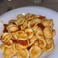 Orecchiette al pomodoro e basilico  at Agriristories in Matera