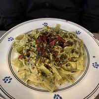 Pistachio pesto pasta  at Pane e Pomodoro in Matera