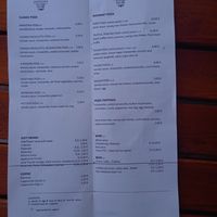 Speisekarte  at Gostilna Skok in Sezana