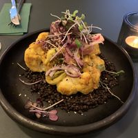 Geroosterde bloemkool met linzen  at Vangroenten in Hasselt