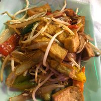 tofu with soy and vegetables at Hanoi in Cap Dagde