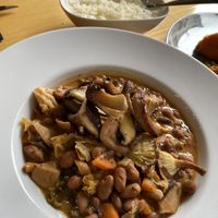 Mushroom feijoada - outstanding! Comfort food #Veganuary at Sete Restaurante in Coimbra