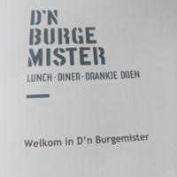 Menu at D'n Burgemister in Veldhoven