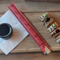 Aubergine sushi at D'n Burgemister in Veldhoven