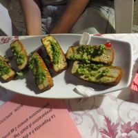 Tofu mit Pesto at Pizzaria Peperetta Dispetusa in Imperia