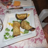 Filled eggpants rolls at Pizzaria Peperetta Dispetusa in Imperia