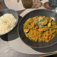 Mix Sabzi (Gemüse in Currysauce; Basmatireis)  at Zaffran Indian Cuisine in Linz