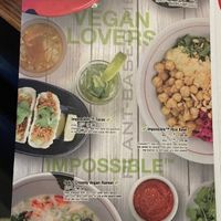 Vegan menu   at JINYA Ramen Bar in Denver