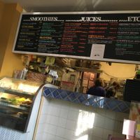 Juice bar area at Ecopolitan in Minneapolis