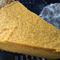 Pumpkin pie and cacao 'cookie' at Ecopolitan in Minneapolis