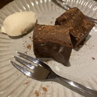 Vegan chocolate cake and soy ice cream  at Onpoint Madarao in Myoko