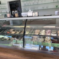 All the icecream options at Limette Eis-Cafe in Freiburg