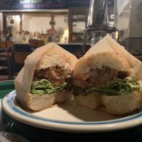 Tatsuta burger  at Hatena in Tokyo