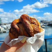 Sourdough cinnamon bun at Jar in Plymouth