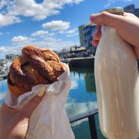 Oat milk at Jar in Plymouth