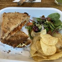Vegan BBQ jackfruit toastie  at Drift-In in York