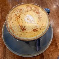 Tumeric latte (made with coconut milk): one of the best hot drinks I've had! at Drift-In in York