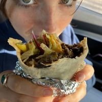 Burger burrito 🌯  at El Rayo Vegan Cantina in York